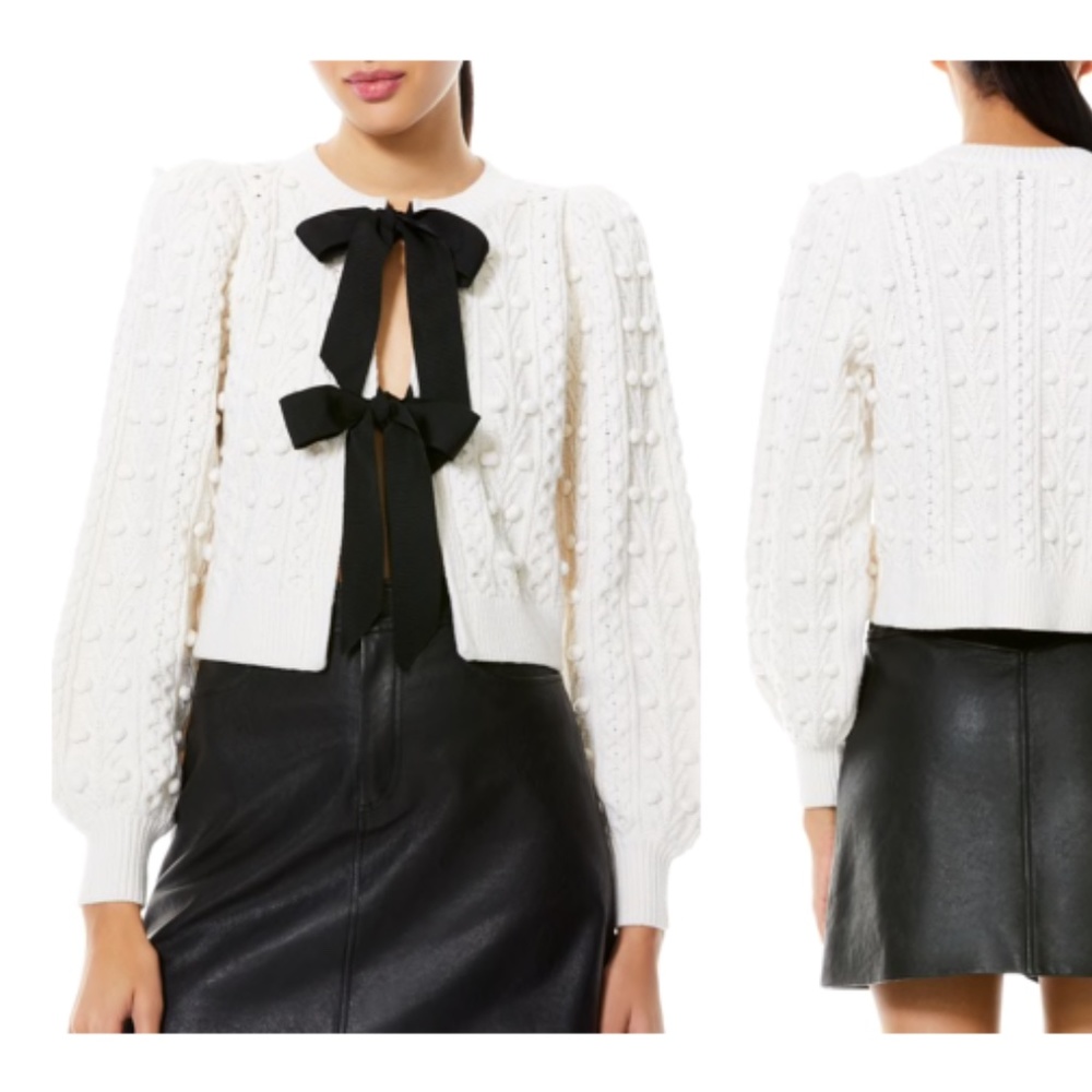 Alice & Olivia Kitty Bow Sweater